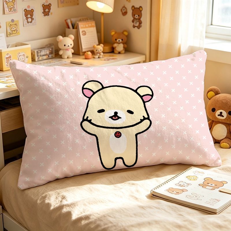 Cute Plush Bear-Themed Pillow