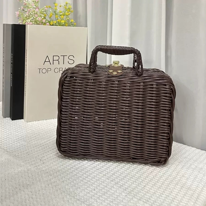 Ladies stylish and practical rattan cosmetic box Stornfield