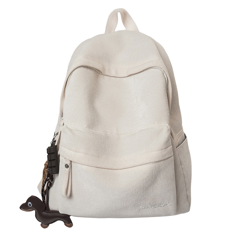 Corduroy Texture Casual School Backpack Stornfield