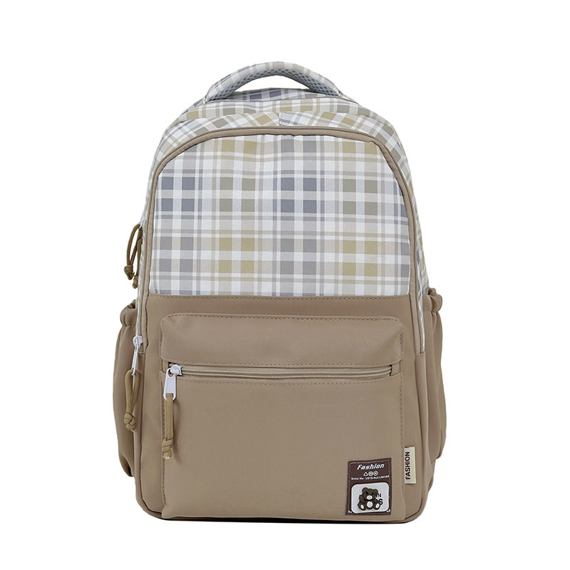 Stylish Plaid Design Backpack Stornfield