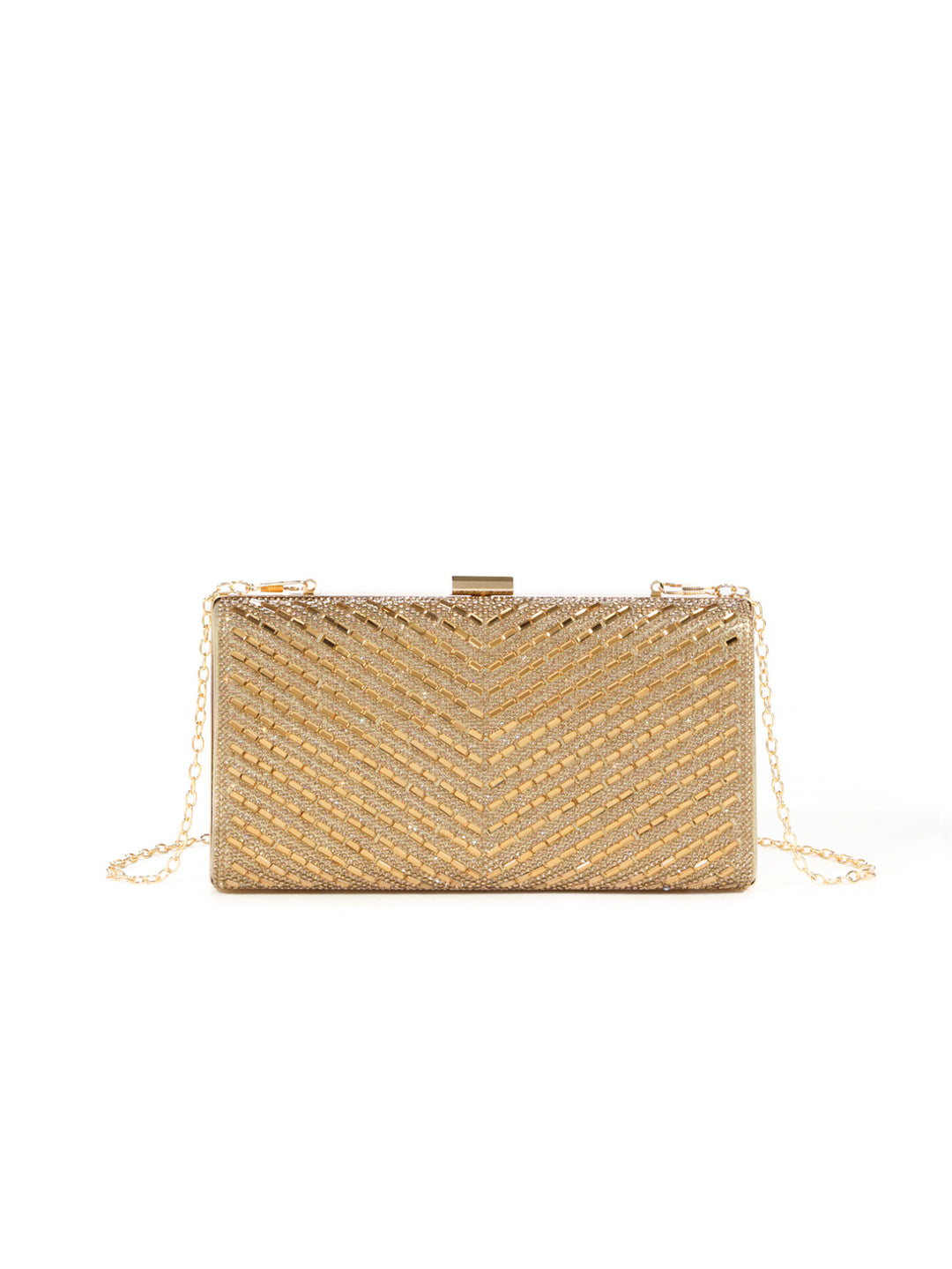 Opulent Crystal-Embellished Evening Clutch