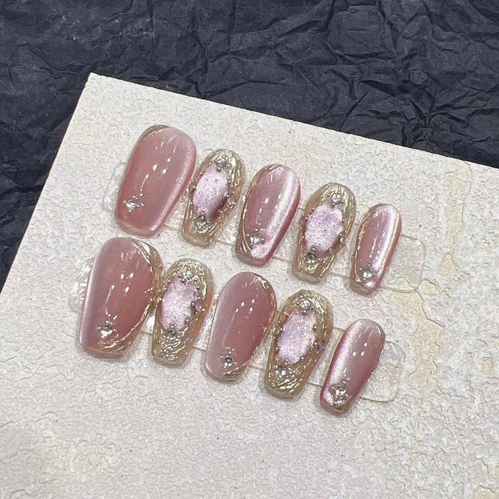 Chic Press-On Nail Art Set Stornfield