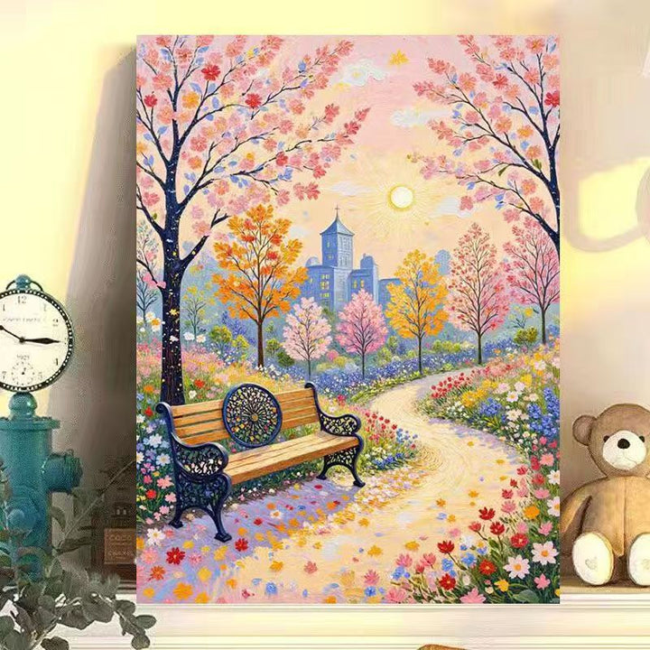 Scenic Autumn Landscape Canvas Art Print Stornfield