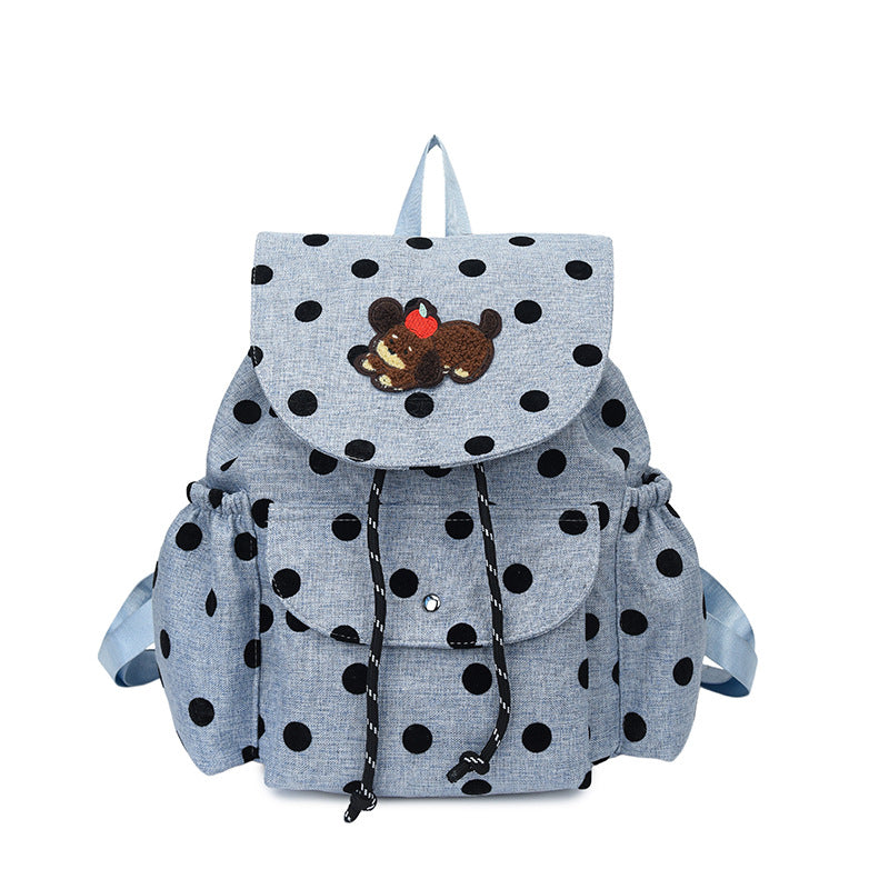 Playful Polka Dot Themed Backpack Stornfield