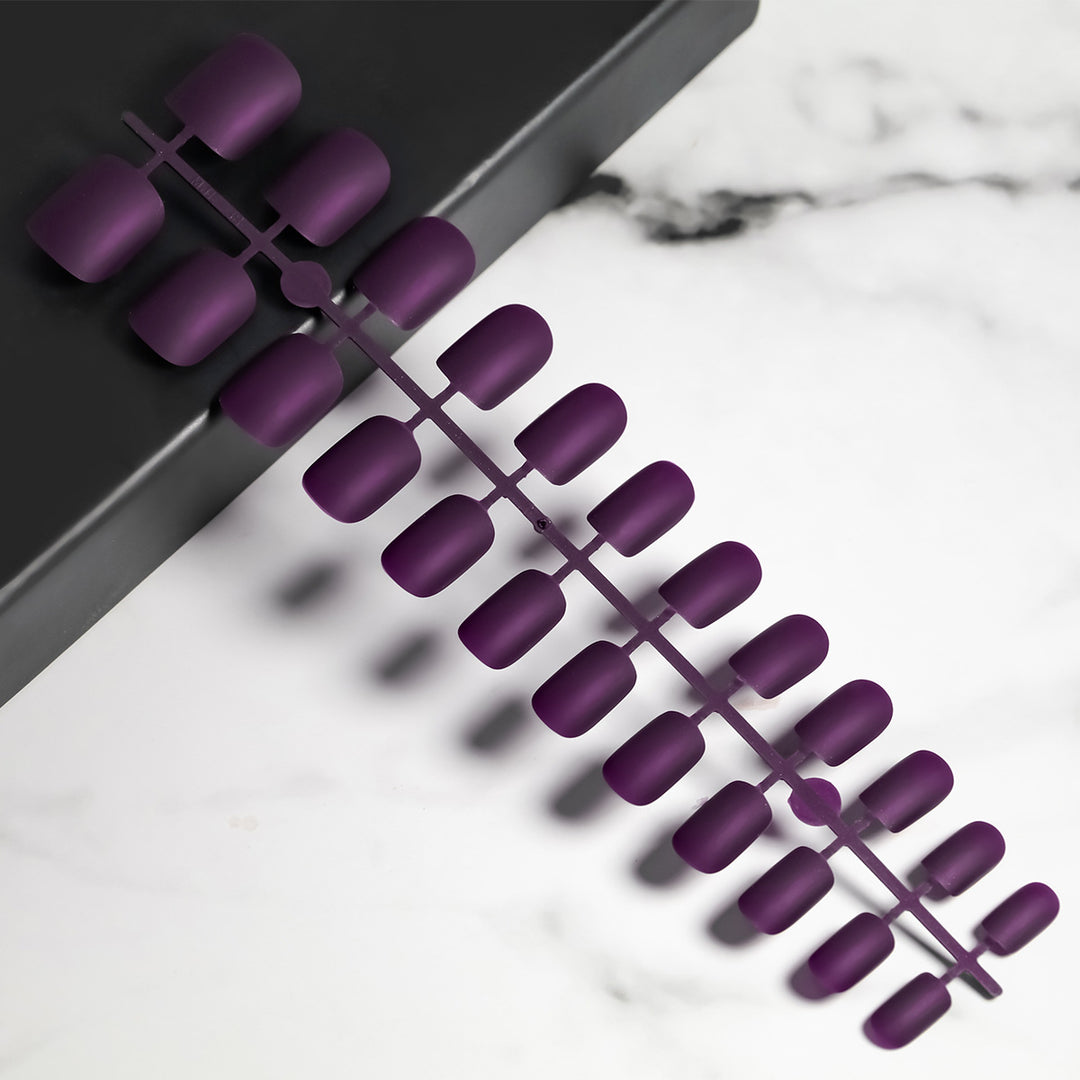 Matte Finish Press-On Nail Tips Stornfield