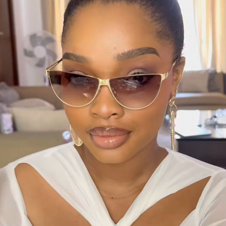 Women's Cat-Eye Sunglasses with Stylish Metal Frame and Protective UV Filter Stornfield