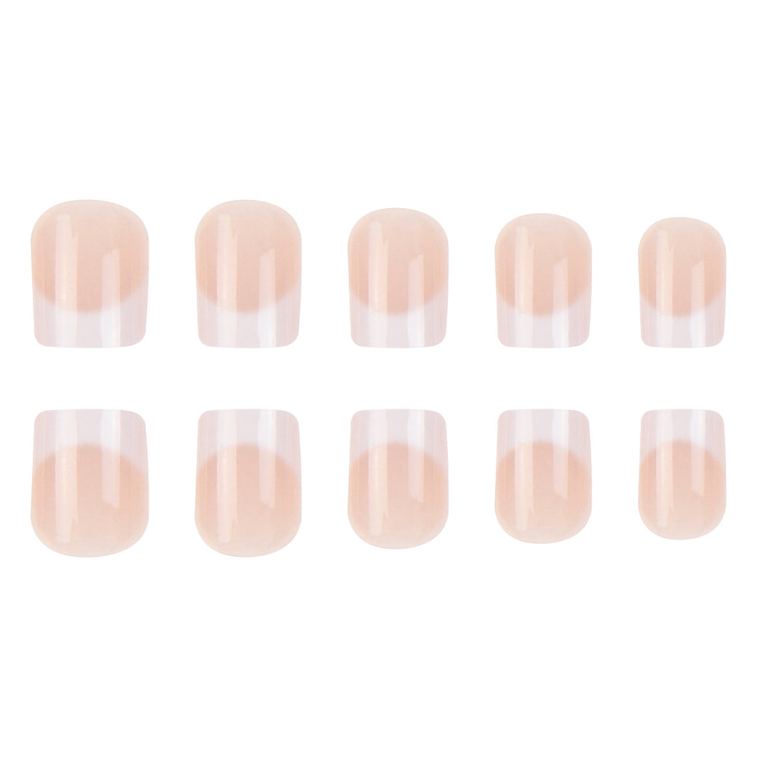 Elegant French Tip Press-On Nail Set Stornfield