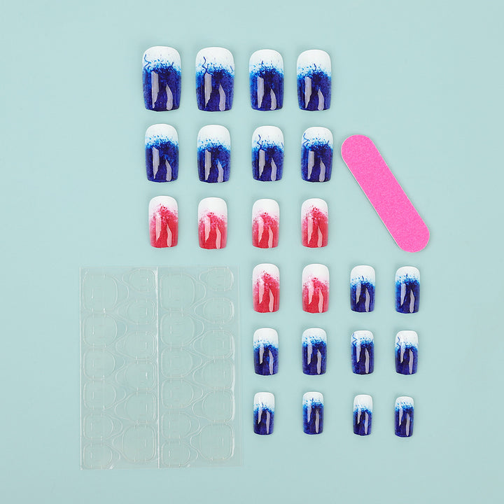 Art nails in creative gradient colors Stornfield