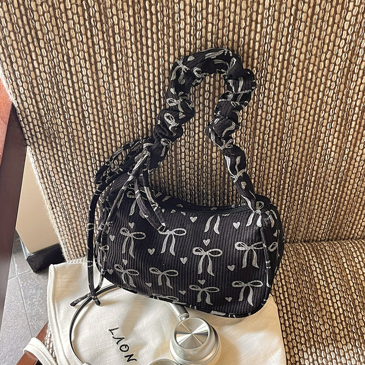 Bow-Patterned Mini Handbag