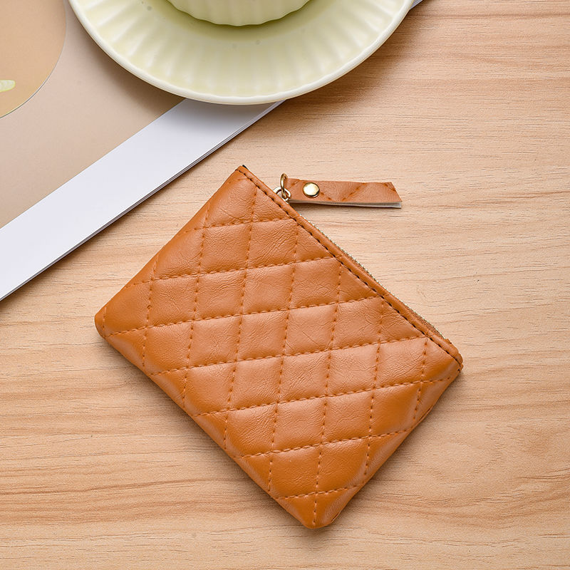 Quilted Leather Card Holder