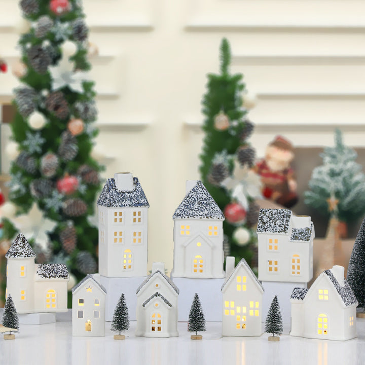 Decorative Ceramic House Lantern Stornfeild 1790310186
