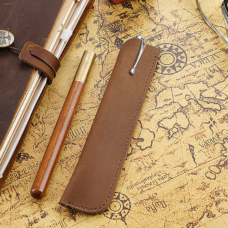 Leather Pencil Roll Case