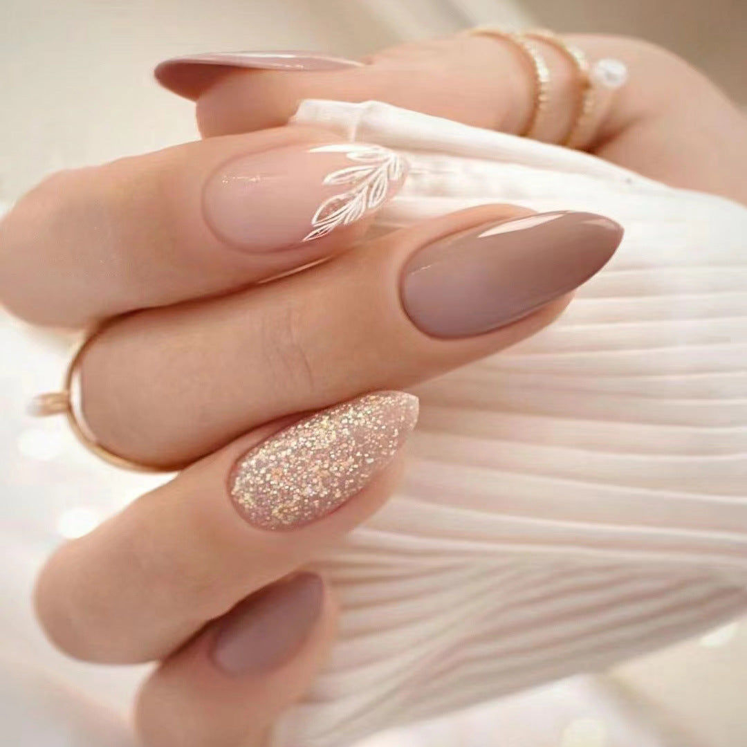 Elegant Glitter and Matte Nail Art Set