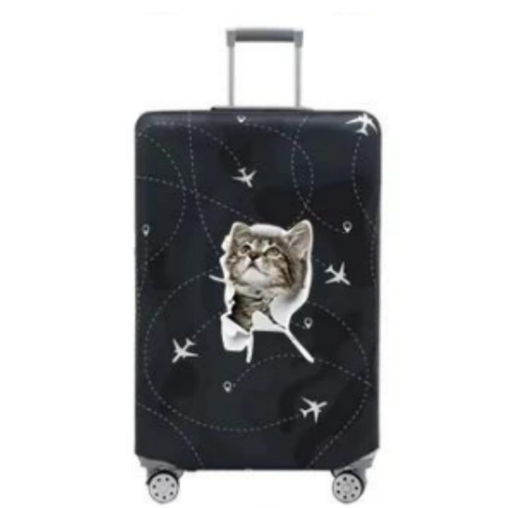 Women's hard shell suitcase with playful cat motif Stornfield