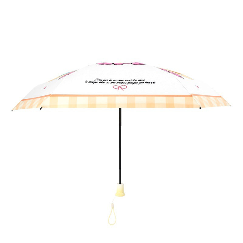 Women compact and lighter folding umbrella with automatic opening mechanism Stornfield