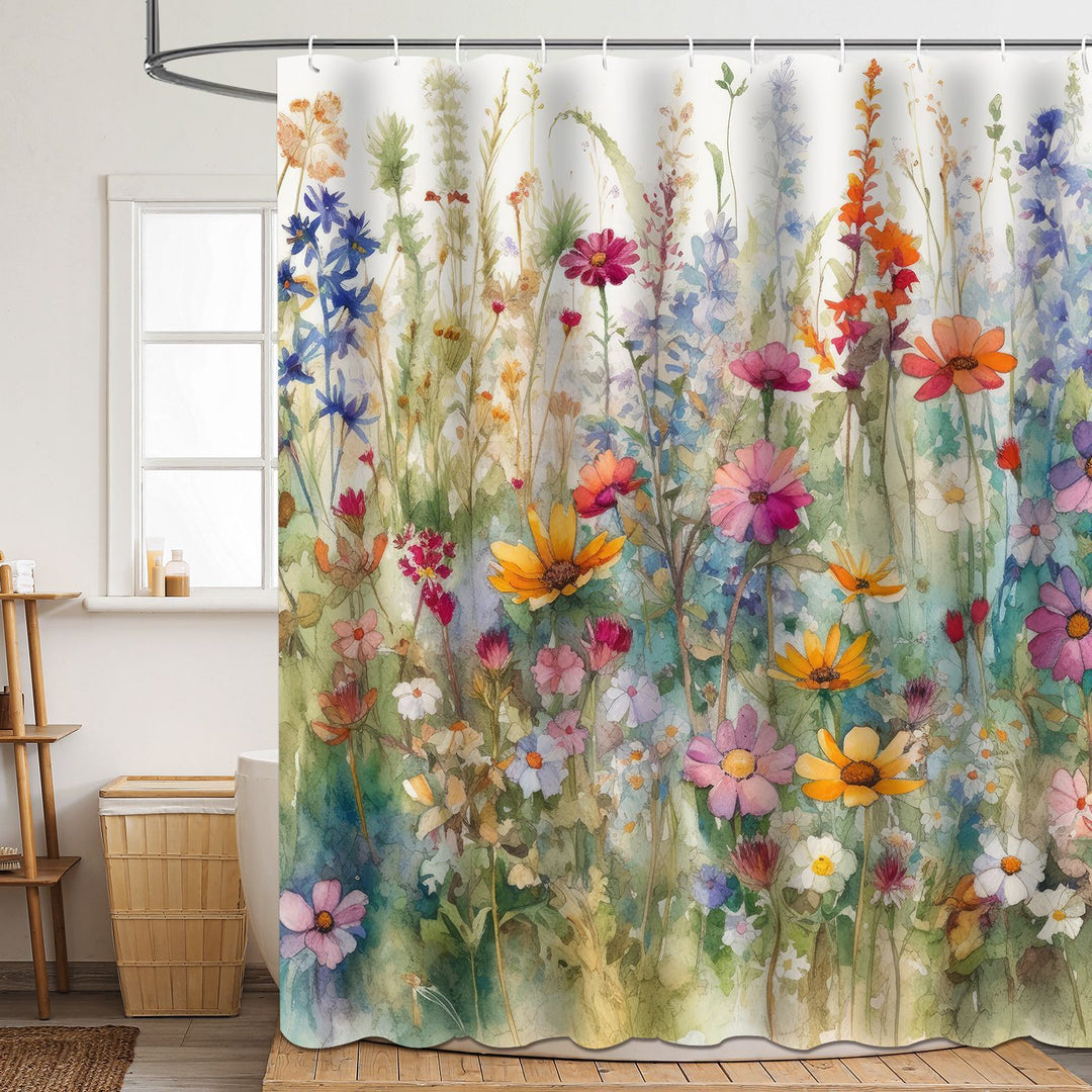 Floral Patterned Bathroom Shower Curtain Stornfield
