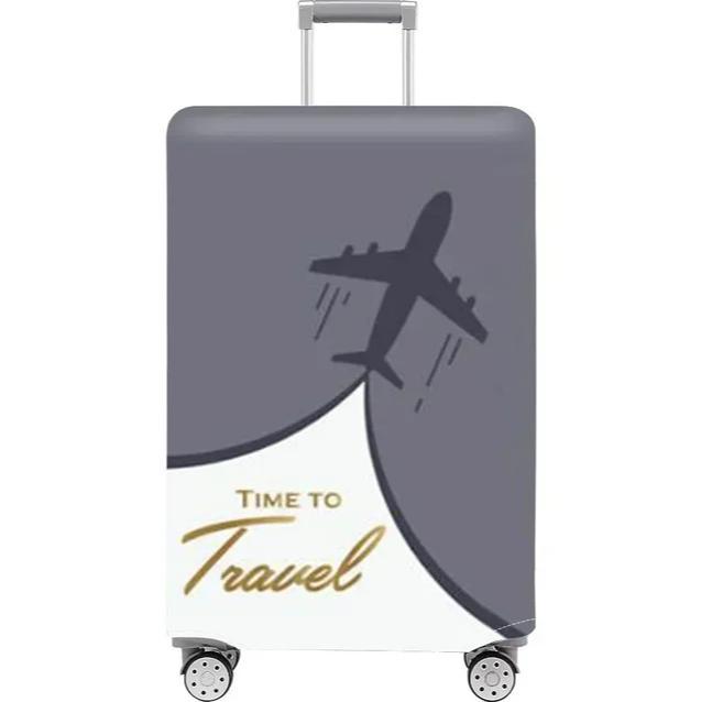 Unisex stretchable suitcase cover with cute alpaca design, elastic protective cover for hard-shell and fabric suitcases Stornfield