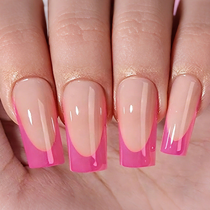 Acrylic nail set with stylish ombre design Stornfield