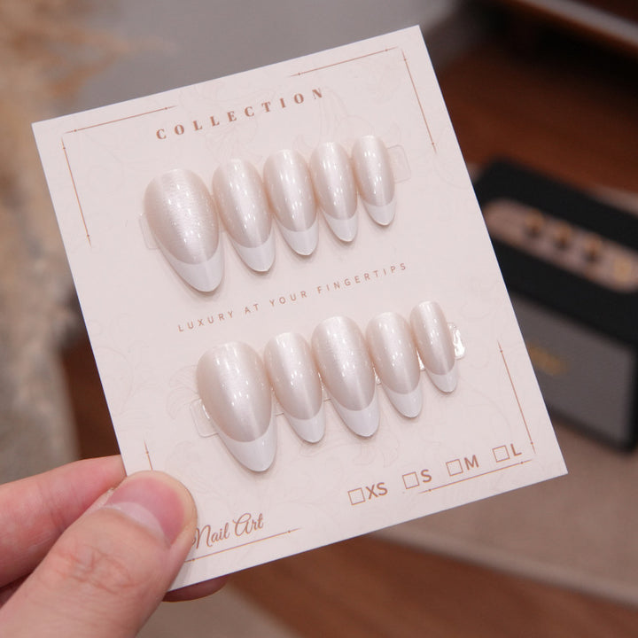 French Tip Press-On Nail Set