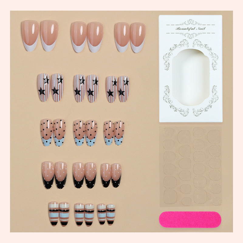 Artistic Gradient Press-On Nail Set Stornfield