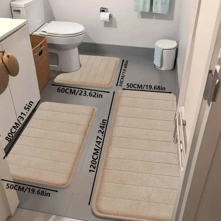 Memory Foam Bathroom Rug Set