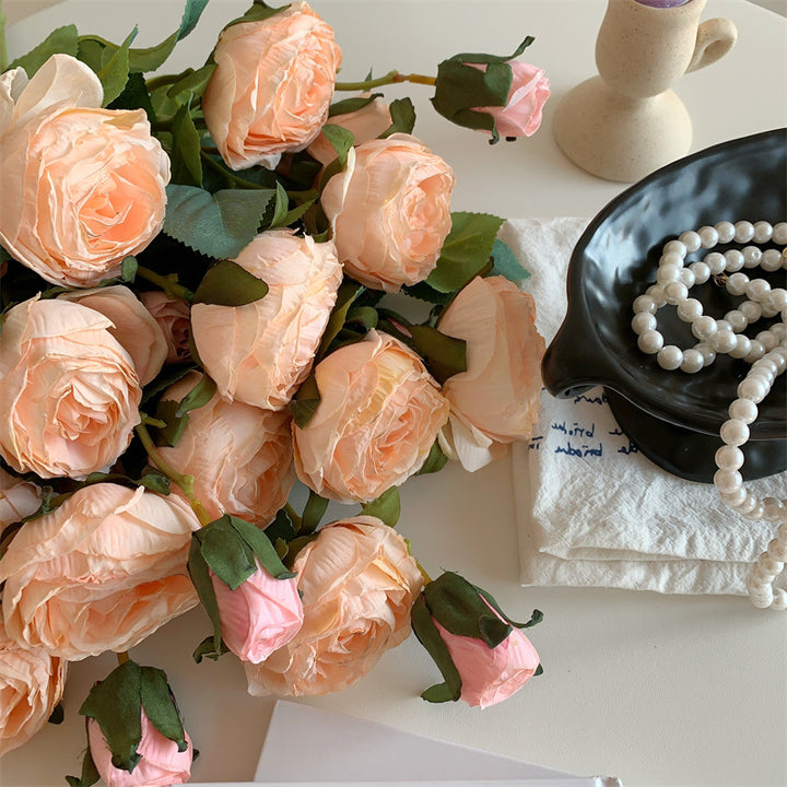 Faux Floral Rose Stem