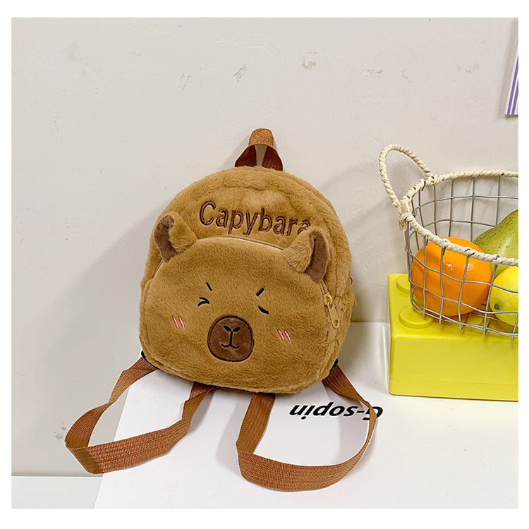 Plush Backpack in Capybara Design Stornfield 1785466535