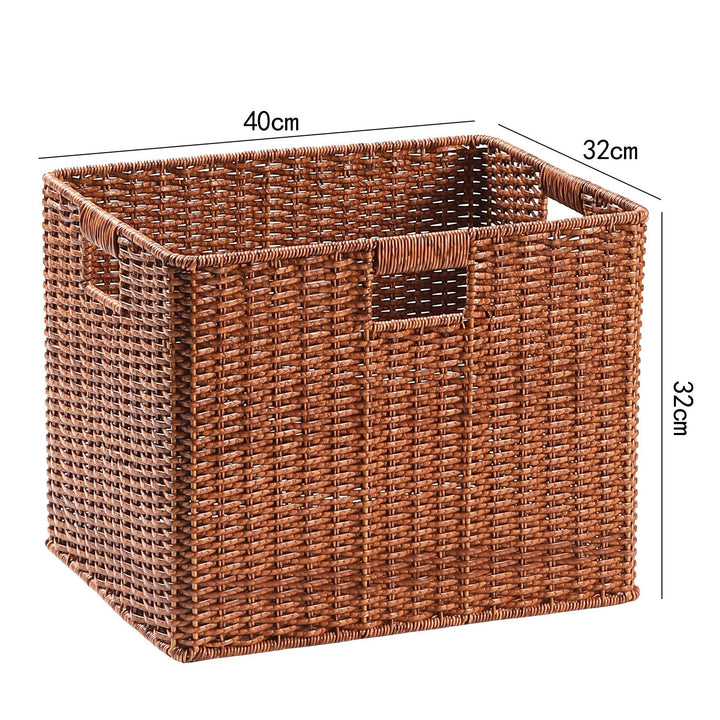 Large Woven Storage Bin with Ergonomic Cutout Handles Stornfield