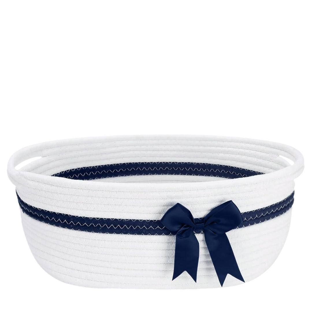 Women's decorative storage basket with bow accent Stornfield
