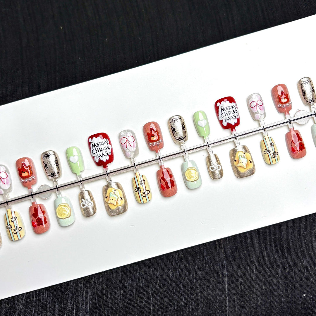 Themed Decorative Press-On Nail Collection