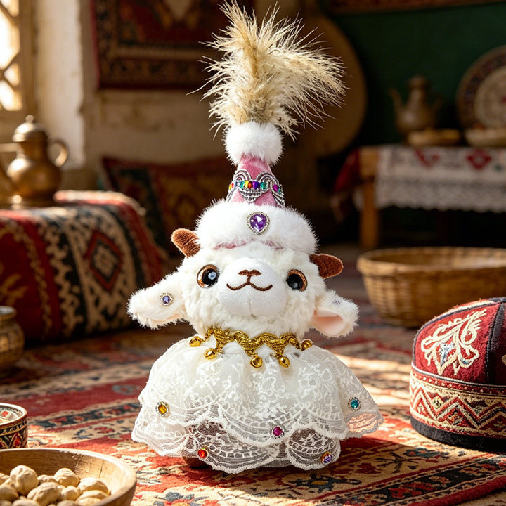 Jewel-Embellished Plush Lamb Collectible Stornfield