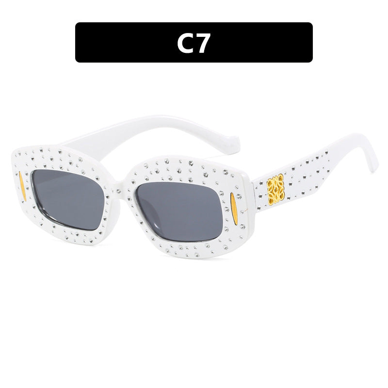 Women's fashionable sunglasses with glamorous rhinestone embellishment Stornfield