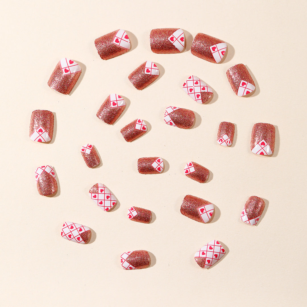 Stylish Heart-Patterned Nail Art Stornfield