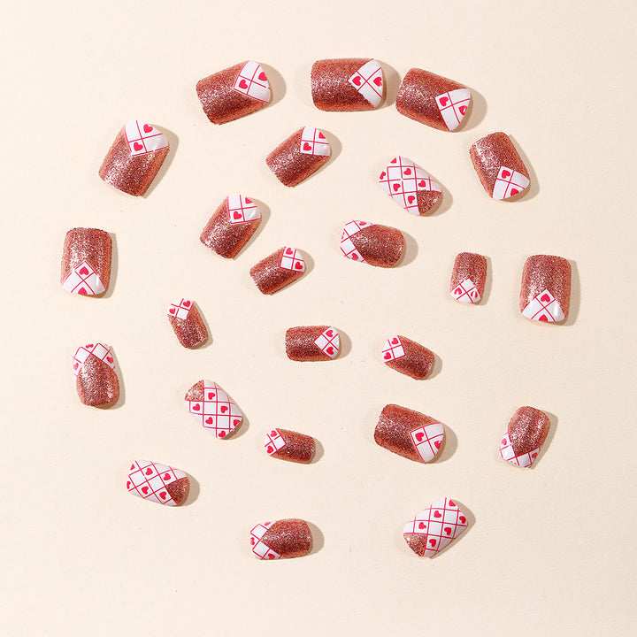 Stylish Heart-Patterned Nail Art Stornfield