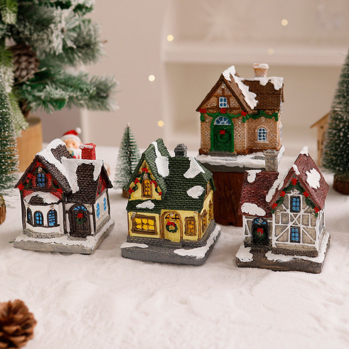Decorative Christmas village with lights Stornfield