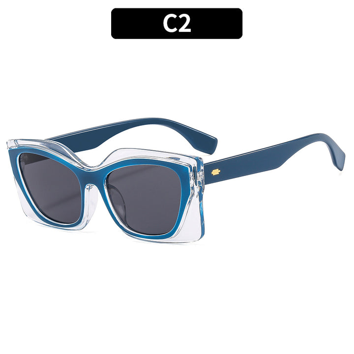 Contemporary Oversized Cat-Eye Sunglasses