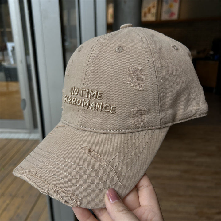 Women's Distressed Cotton Baseball Cap Stornfield