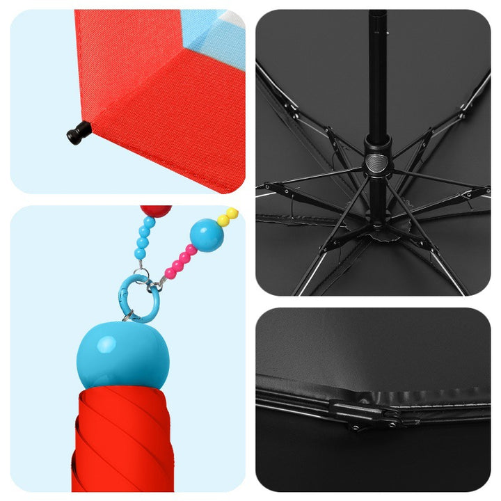 Women playful picnic folding umbrella Stornfield