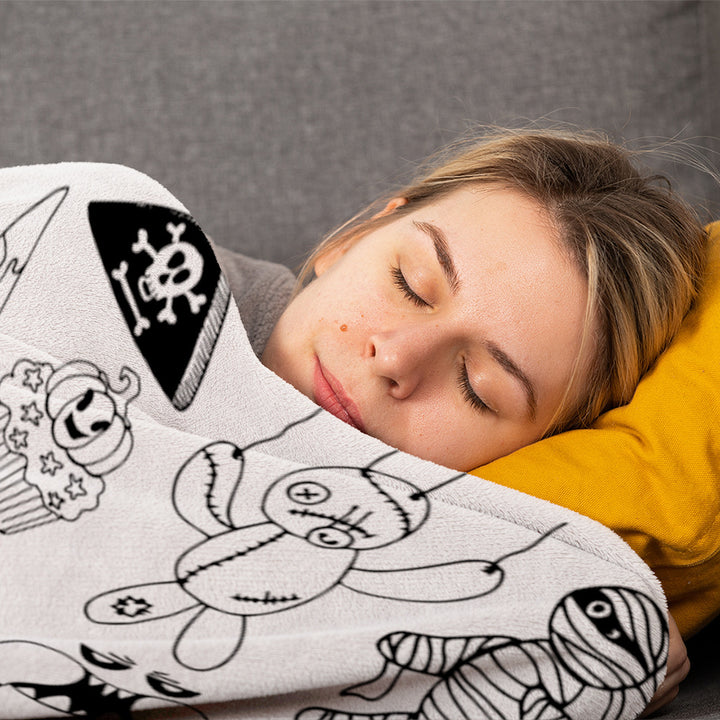 Halloween-Themed Fleece Blanket Stornfield