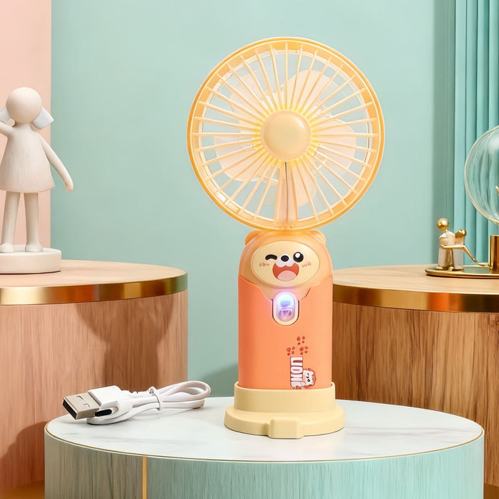 Women's Portable Hand Fan with Cute Rabbit Design Stornfield
