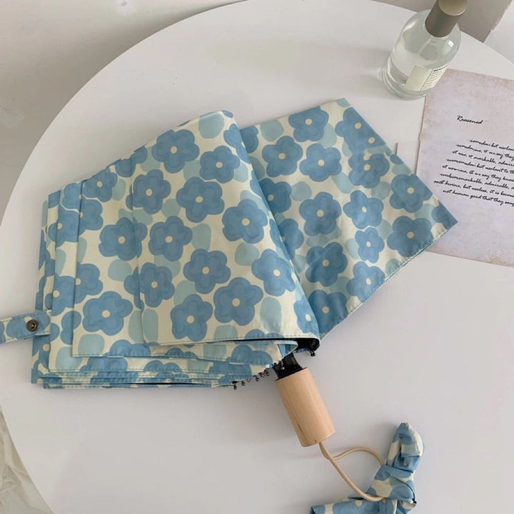 Women Folding Umbrella with Floral Pattern Stornfield
