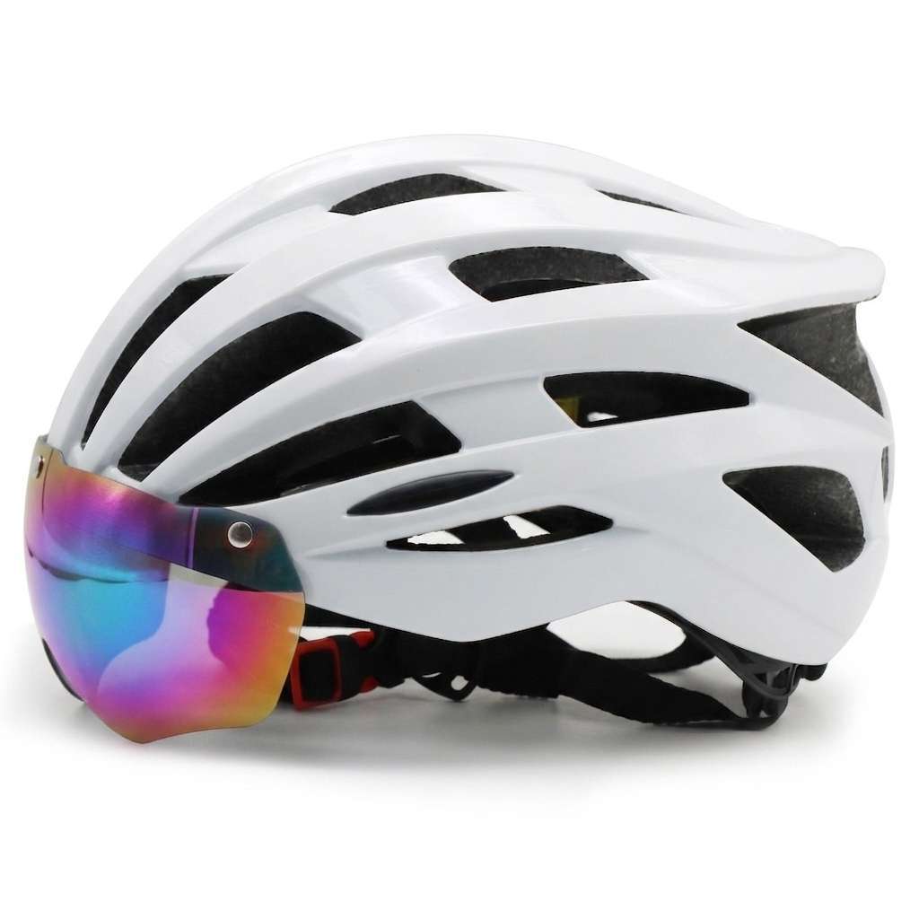 Road bike helmet with visor-friendly design and excellent ventilation Stornfield