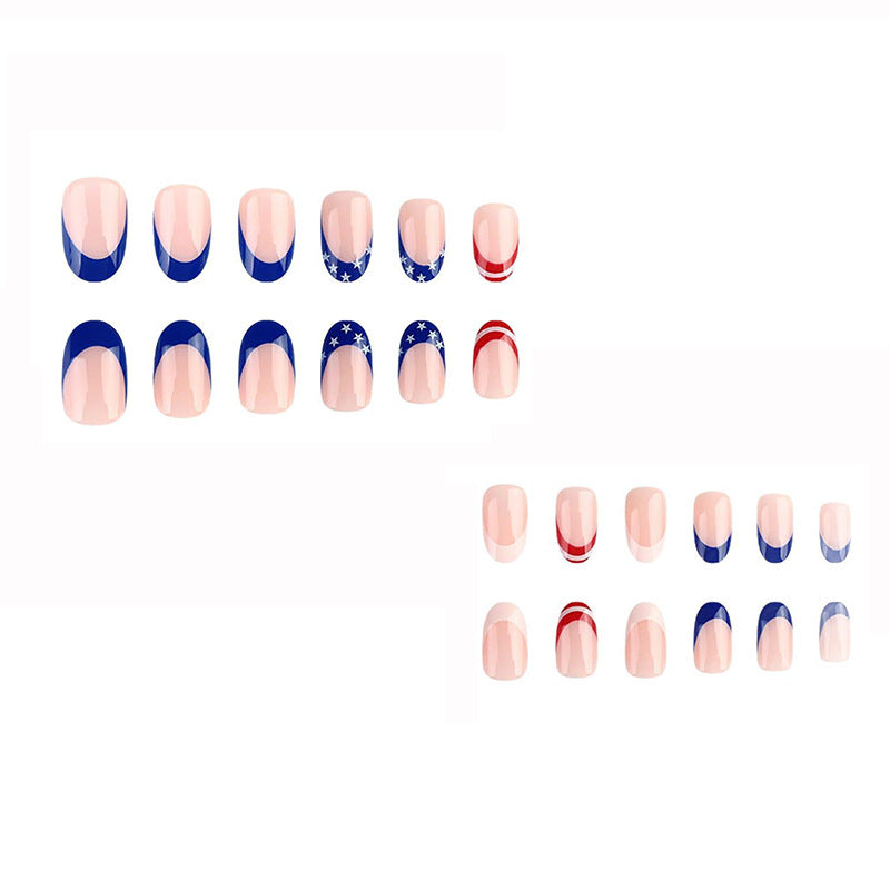 Artistic American Flag Nail Art Stornfield