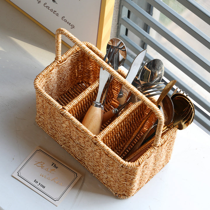 Unisex Handwoven Storage Basket with Dividers Stornfield
