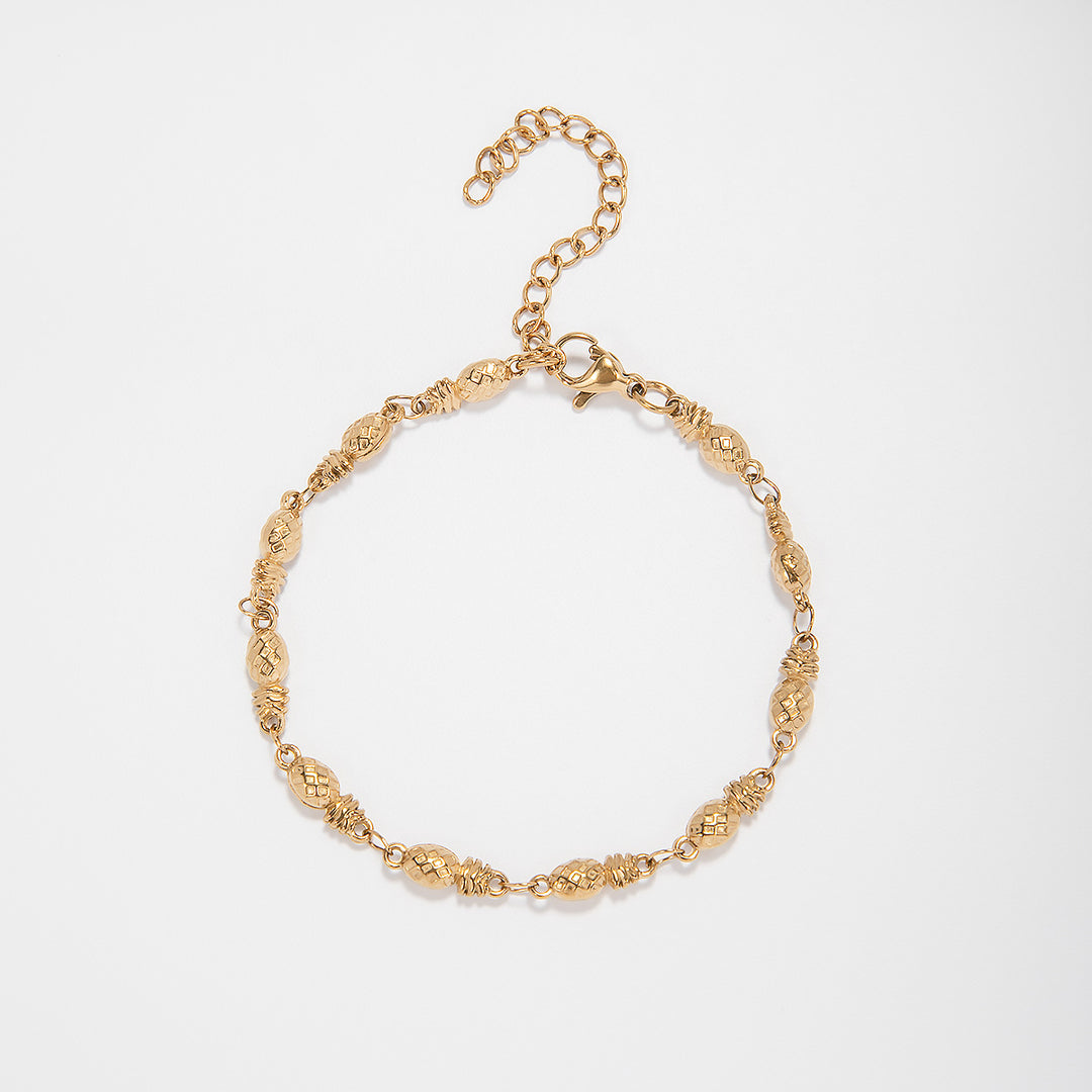 Intricate Textured Chain Bracelet Stornfield