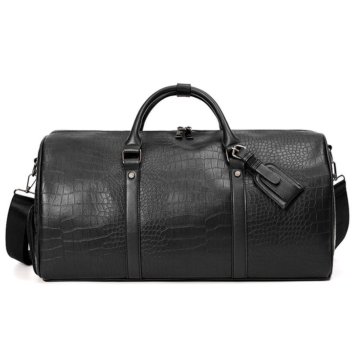 Elegant Travel Bag in Luxurious Crocodile Look Stornfield