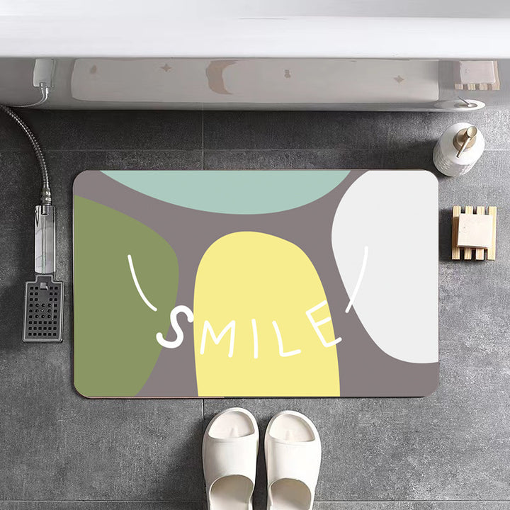 Abstract Landscape Bath Mat Stornfield