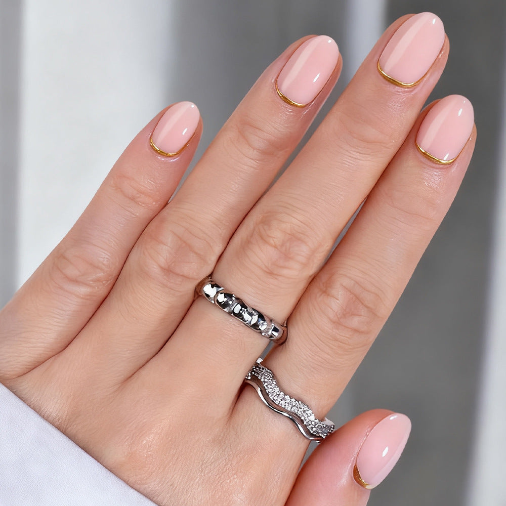 Elegant Glossy Nail Wraps Stornfield