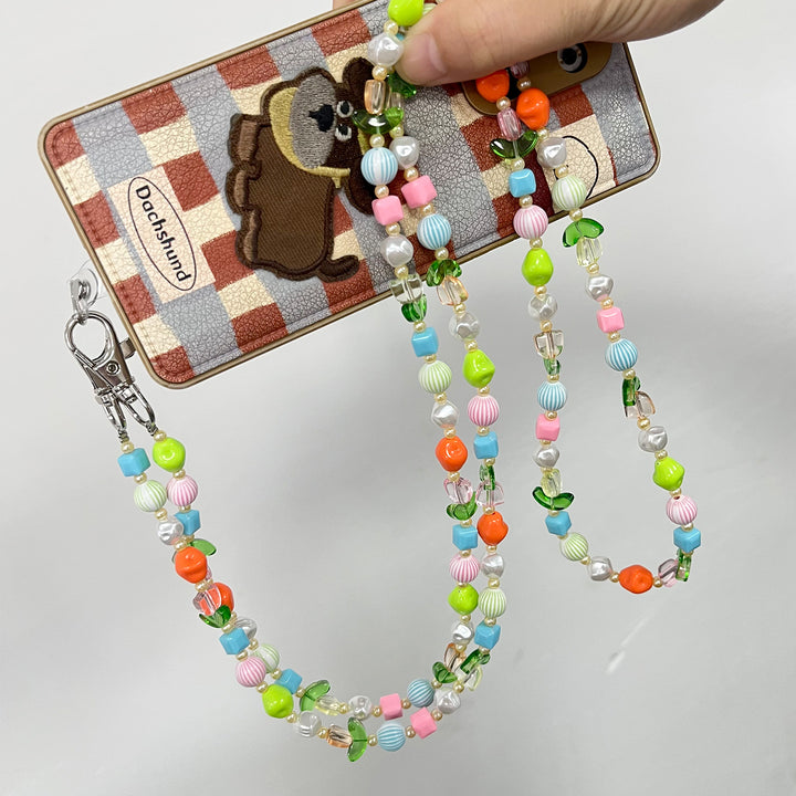 Beaded Eyewear Chain with Stylish Checker Design Stornfield