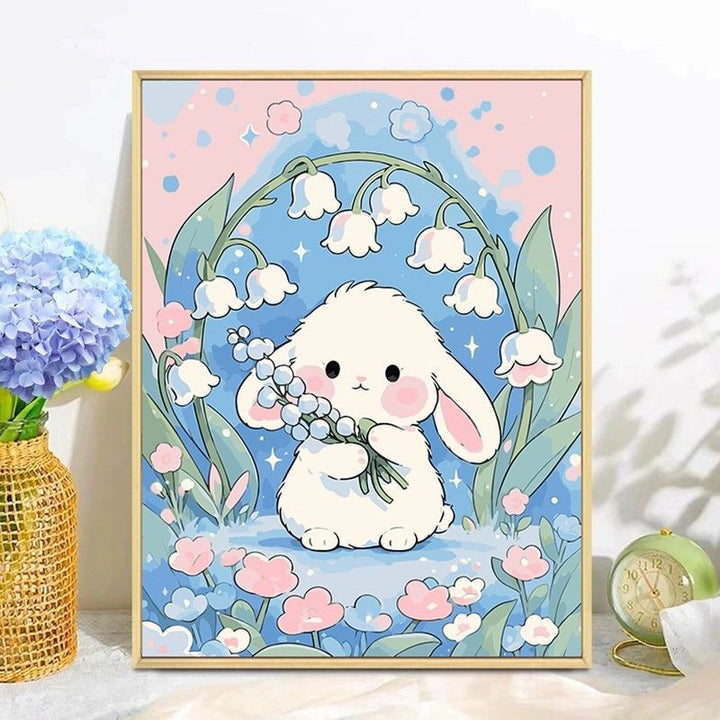 Playful Bunny Themed Wall Art Stornfield